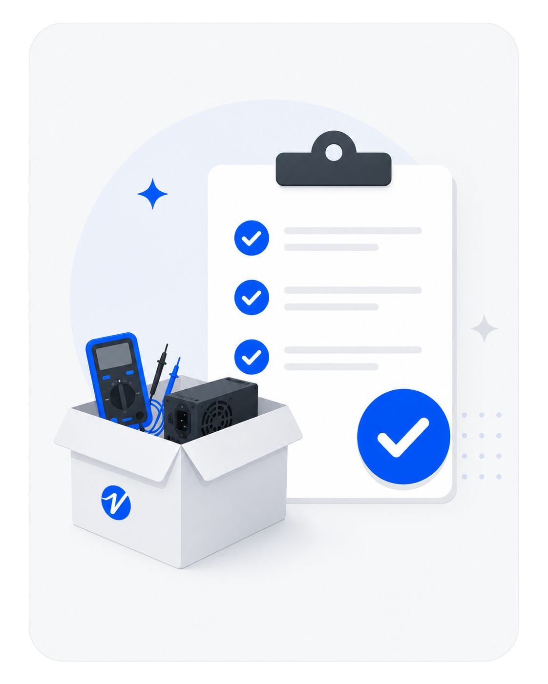 Qualification checklist and repair tools