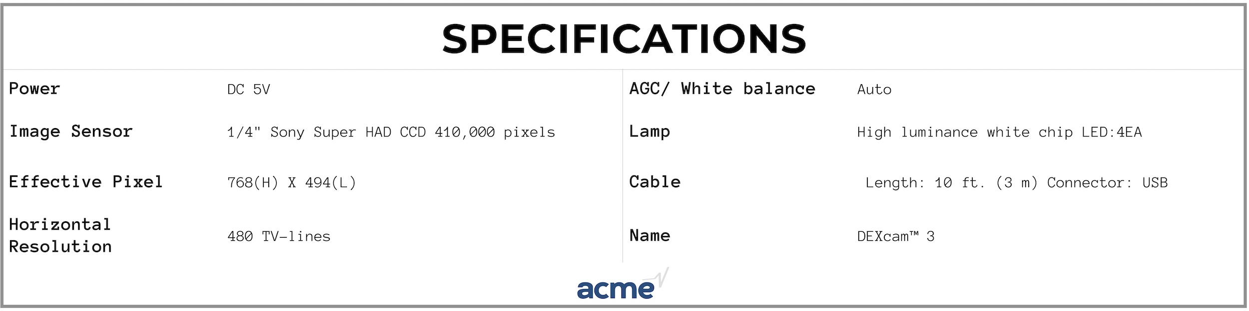 Dexis Dexcam 3 Intraoral Camera
