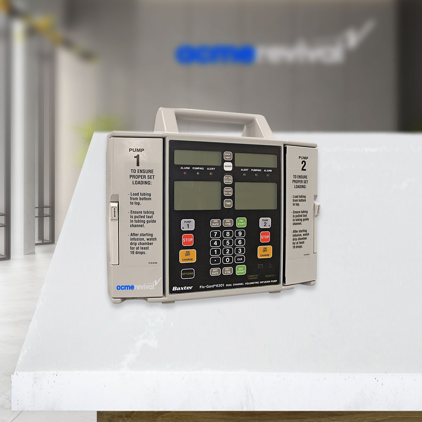 Baxter Flogard 6301 Infusion IV Fluid Pump FOR SALE