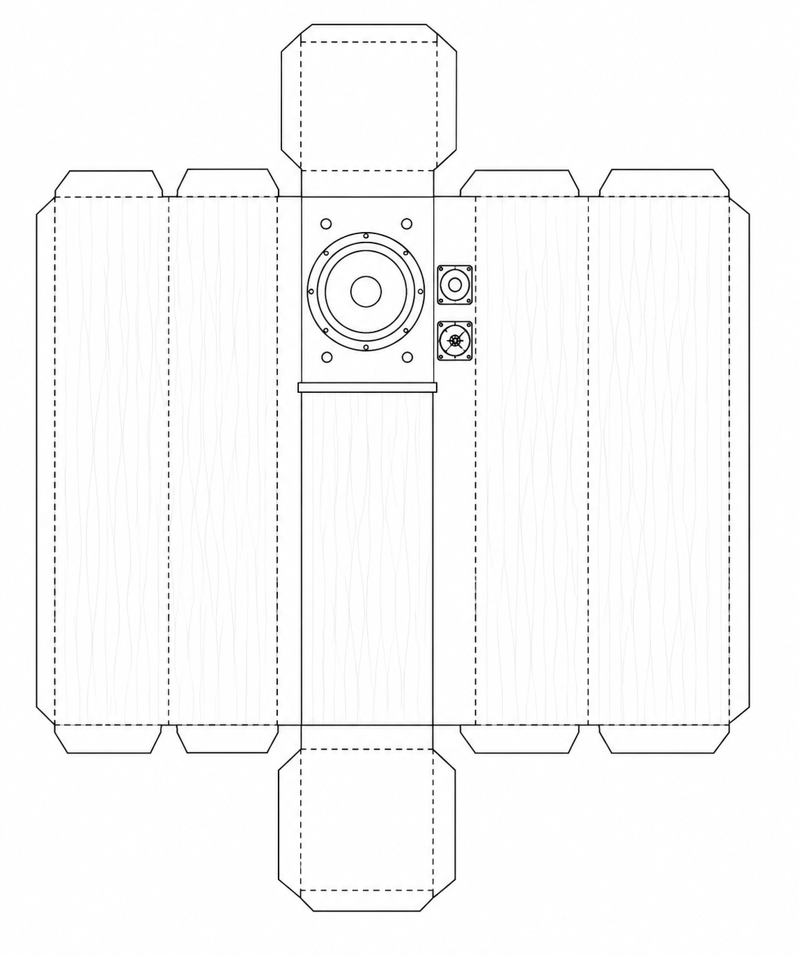 Bose 10.2 Audio Equipment geometric net diagram