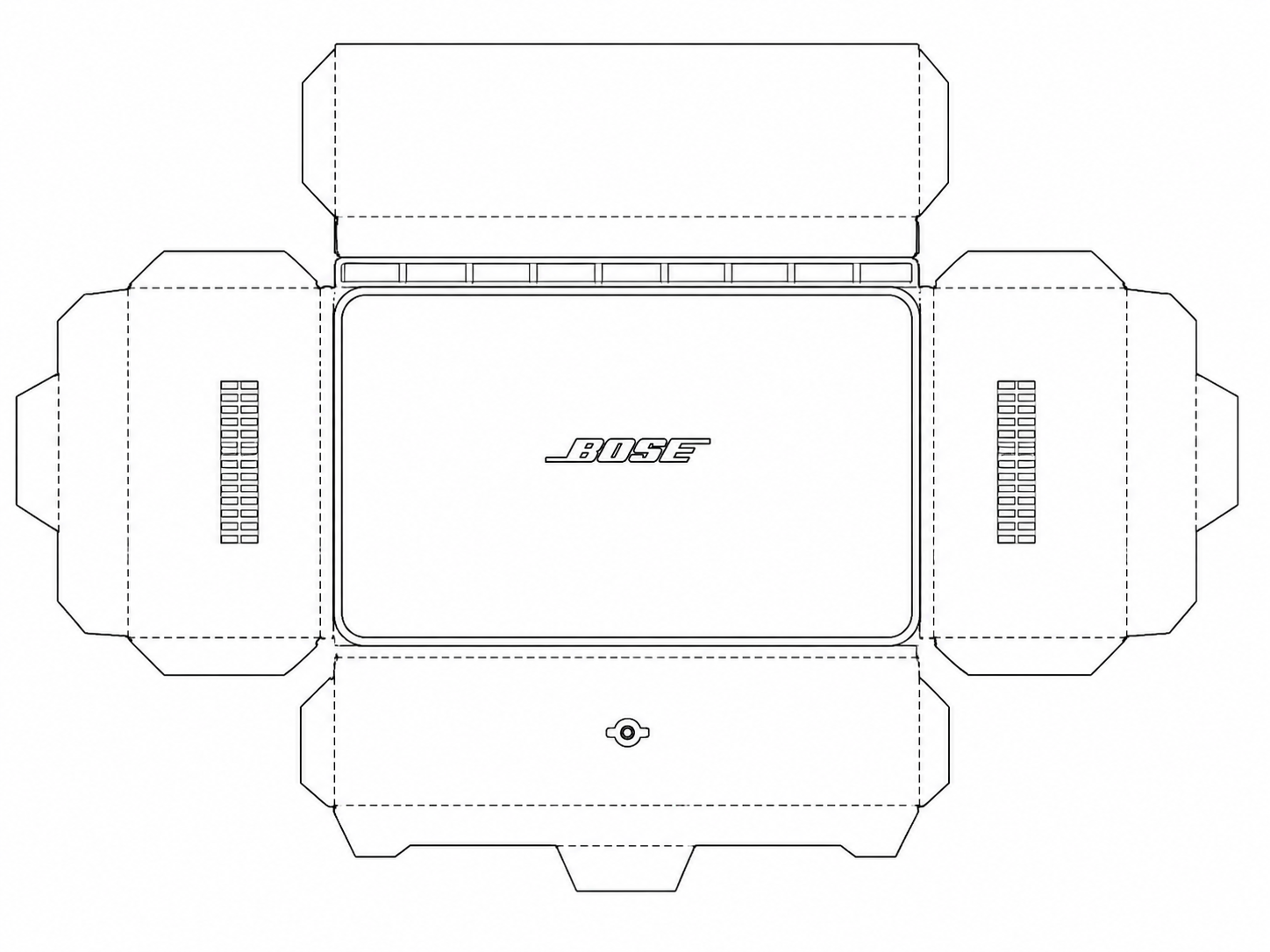 Bose 101VM Audio Equipment geometric net diagram