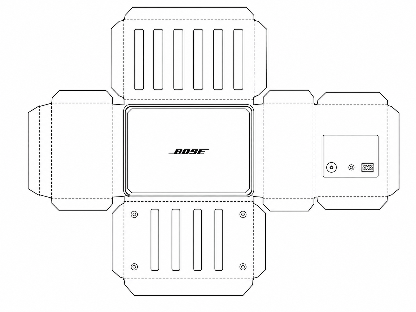 Bose 111AD Audio Equipment geometric net diagram