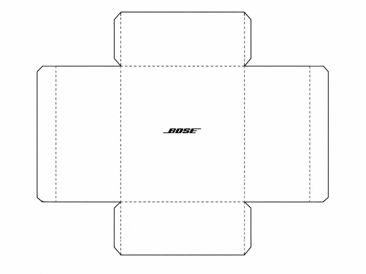 Bose 121 Passive Loudspeaker geometric net diagram