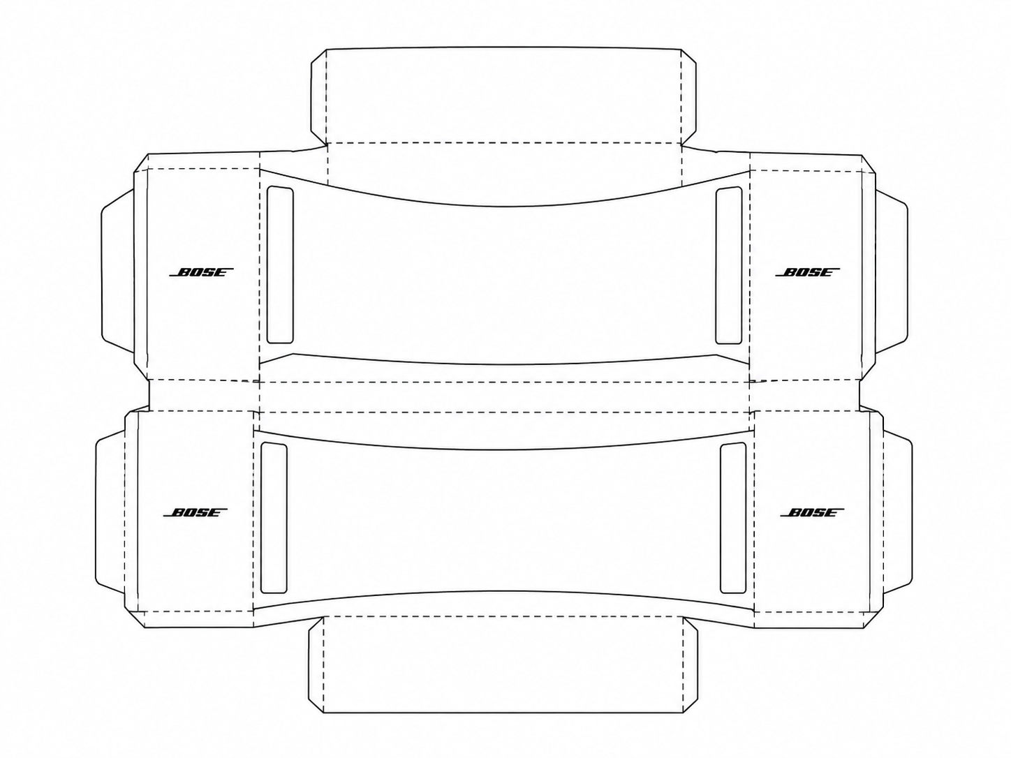 Bose 161 Audio Equipment geometric net diagram