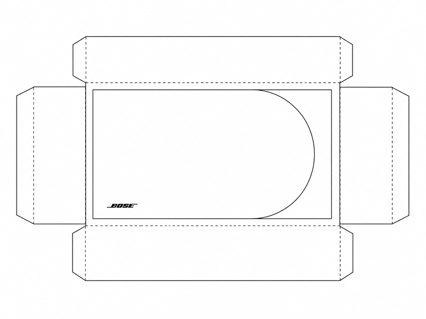 Bose 2.2 Passive Loudspeaker System geometric net diagram