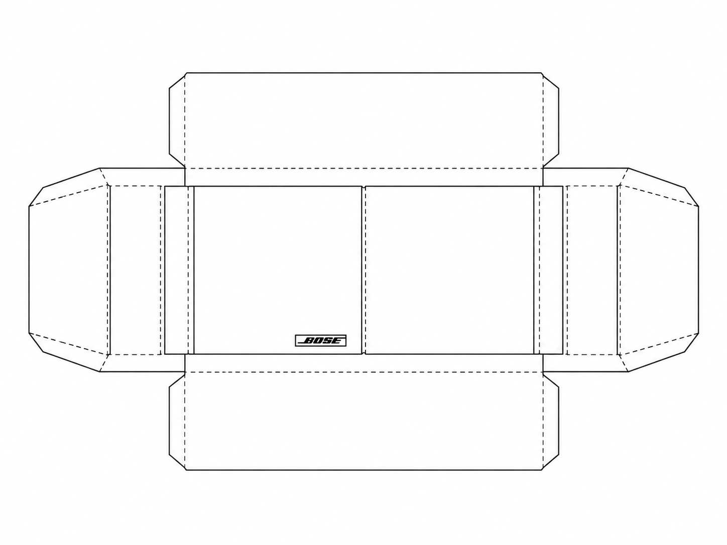 Bose 4.2 Passive Loudspeaker System geometric net diagram