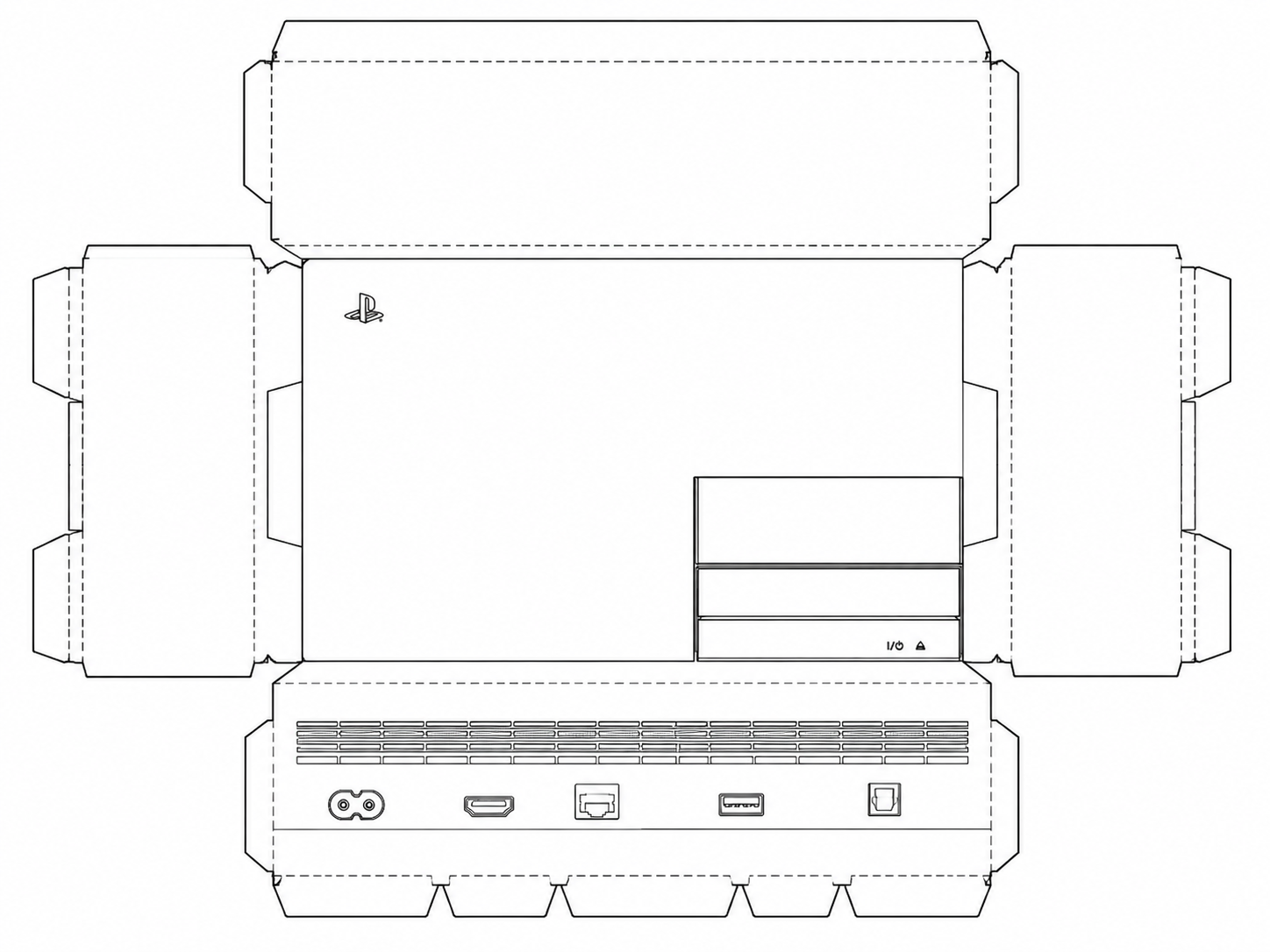 Bose Lifestyle 20 Audio Equipment geometric net diagram