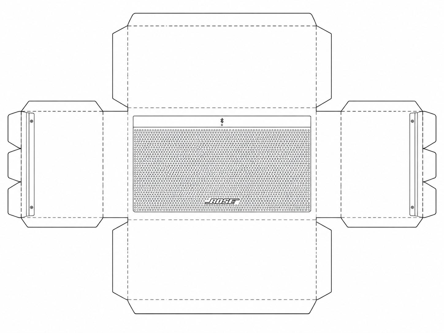 Bose SoundLink Air Digital Music System Wireless Audio Equipment geometric net diagram