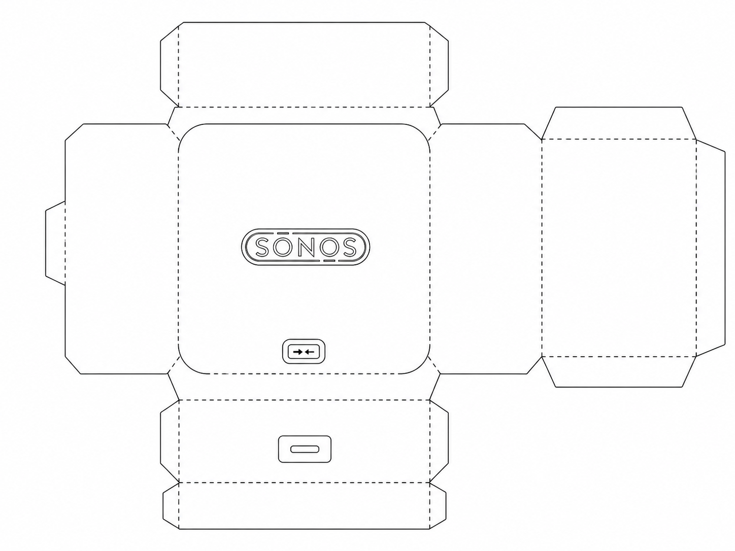 Sonos Bridge Audio Equipment geometric net diagram