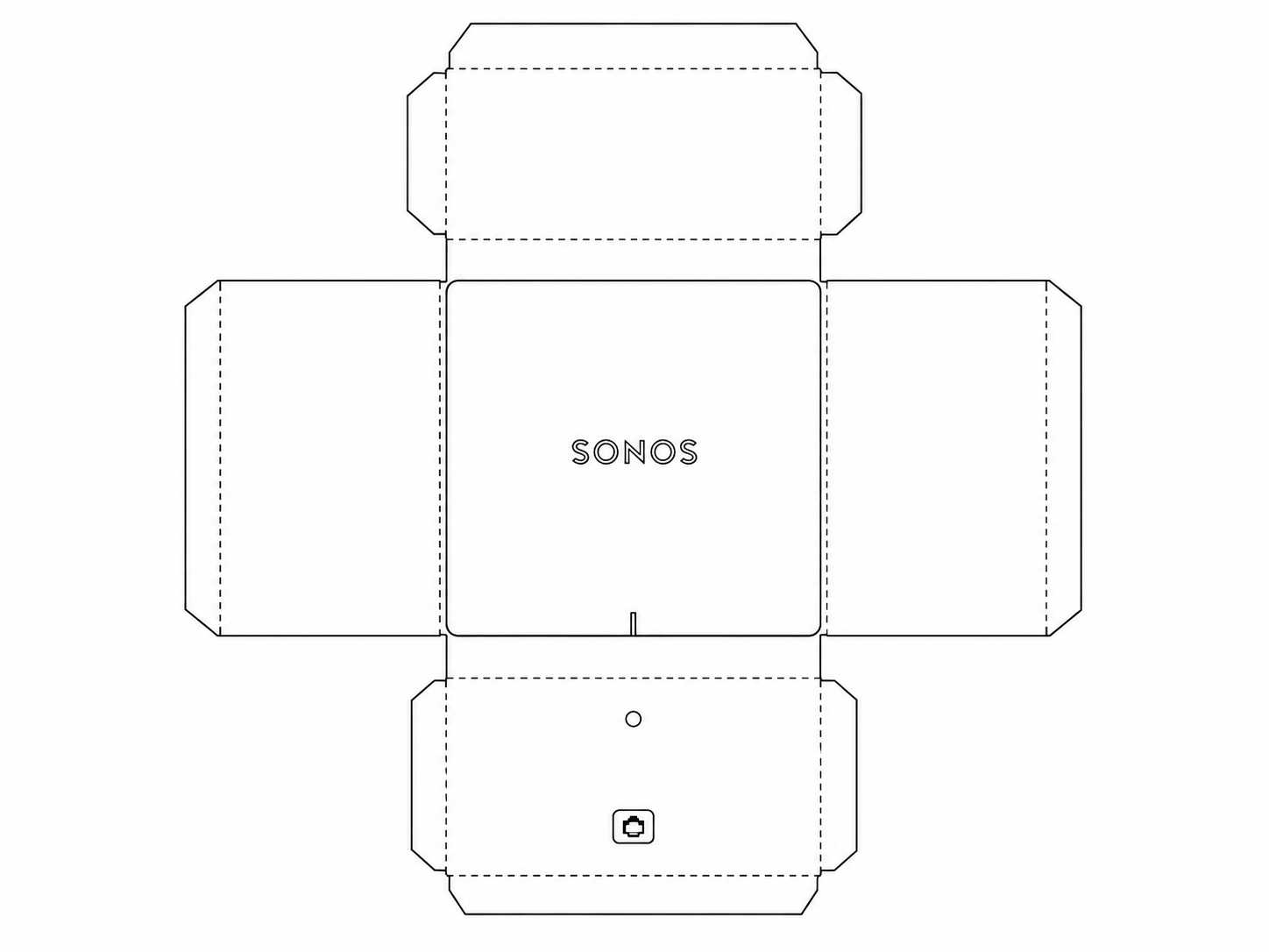 Sonos Port Audio Equipment geometric net diagram