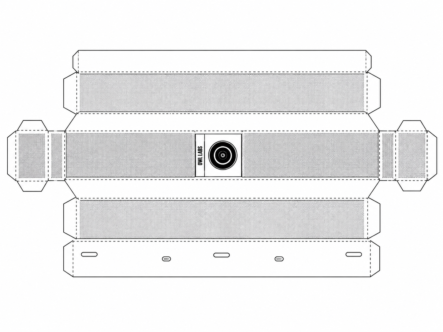 Owl Labs Owl Bar Video Conferencing Equipment geometric net diagram