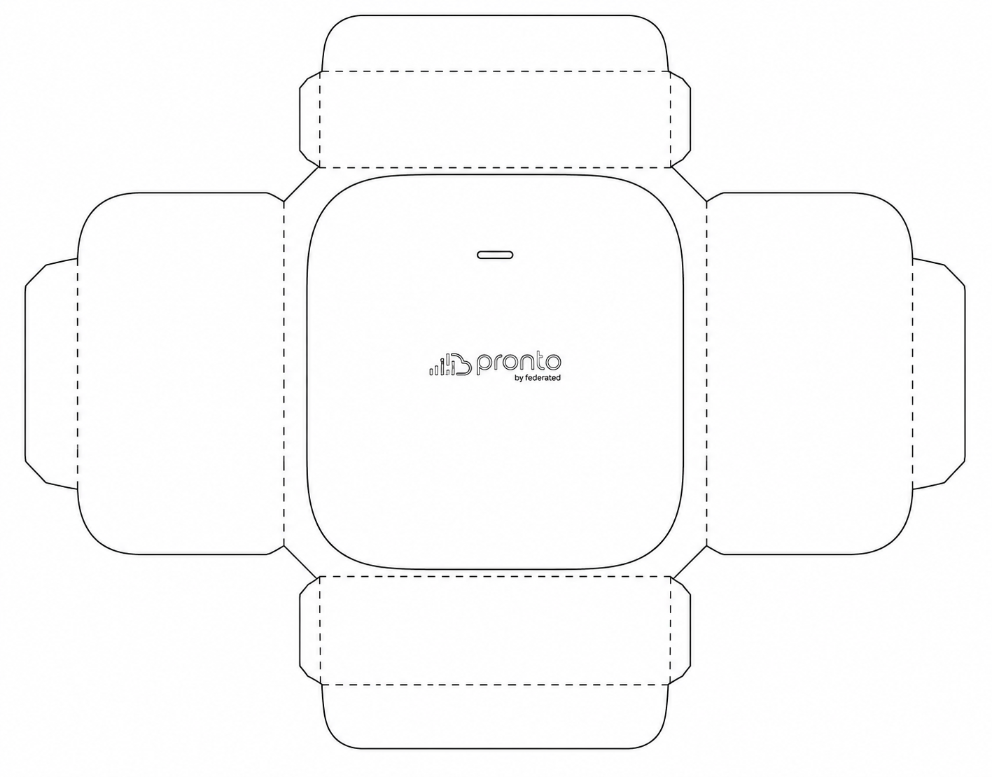 Toast Wireless Access Point Network Equipment geometric net diagram